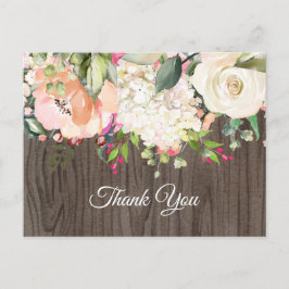 boho floral , Briefkaart voor bloemenverjaardag