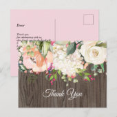 boho floral , Briefkaart voor bloemenverjaardag (Voorkant / Achterkant)