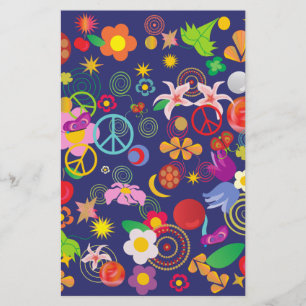 Boho floral briefpapier