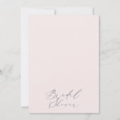 Boho Floral bruidsjurk bruids douche uitnodiging (Achterkant)