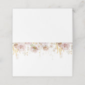 Boho floral bruilotingkaarten (Buitenkant ongevouwen)