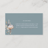 Boho Floral Carte de visite (Dos)