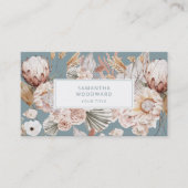 Boho Floral Carte de visite (Devant)