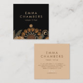 Boho Floral Carte de visite (Devant / Derrière)