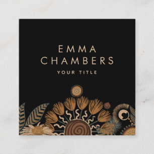 Boho Floral Carte de visite