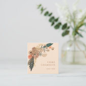 Boho Floral Carte de visite (Debout devant)