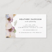 Boho Floral Carte de visite (Dos)
