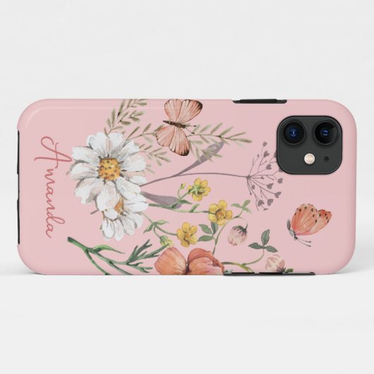 Boho Floral Case-Mate iPhone Case (Achterkant (horizontaal))