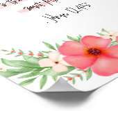 Boho Floral Christelijk Bijbelvers Johannes 12:45 Poster (Hoek)