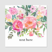 Boho floral Classic Name Tag (Voorkant)