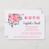 Boho Floral Clothes Hanger Boutique bedankt (Achterkant)