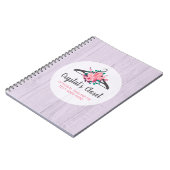 Boho Floral Clothes Hanger Closet Mode Boutique Notitieboek (Linkerzijde)