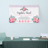 Boho Floral Clothes Hanger Closet Mode Boutique Spandoek (Beurs)