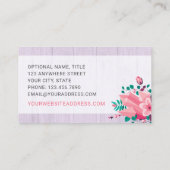 Boho Floral Clothes Hanger Closet Mode Boutique Visitekaartje (Achterkant)