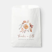 Boho Floral Coffee "Bedankt a Latte" Bedankzakje (Voorkant)