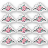 Boho Floral Crystals Kleding Hanger Mode Closet Sticker (Voorkant)