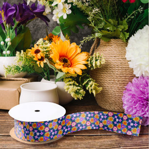 Boho Floral Cute Girly Flowers & Swirls Pattern Lint