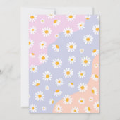 Boho Floral Daisy 5e verjaardag vijf is een vibe Kaart (Achterkant)