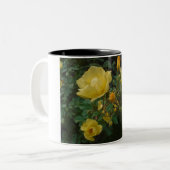 boho floral de roses jaunes rustique pour sa tasse (Devant gauche)
