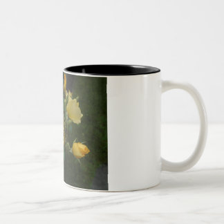 boho floral de roses jaunes rustique pour sa tasse