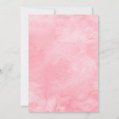 Boho Floral Deer Antler Baby shower Uitnodiging (Achterkant)