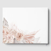 boho floral design bruiloft gastenboek (Achterkant)