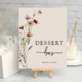 Boho Floral Dessert Poster
