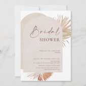 Boho Floral Double Arc nuptiale Invitation à la do (Devant)