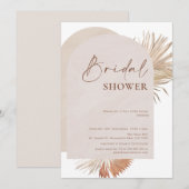 Boho Floral Double Arch Bridal Shower Kaart (Voorkant / Achterkant)
