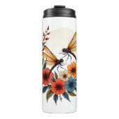 Boho Floral Dragonfly Thermosbeker (Voorkant)