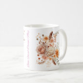Boho Floral Dream Mug - Sip Style (Devant droit)