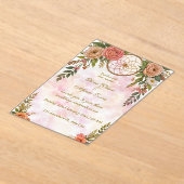 Boho Floral Dreamcatcher Faire-part de mariage (Poser)