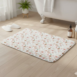 Boho Floral Earth Tonen Moderne bloemen Badmat