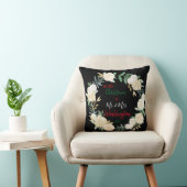 Boho Floral Eerste Kerstdag Gepersonaliseerd Kussen (Stoel)