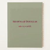 Boho Floral Elegant Wedding Planner (Achterkant)