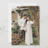 Boho Floral Elopement Faire-part (Dos)