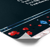 Boho Floral en Feathers 16-Tabel Zetel Poster (Hoek)