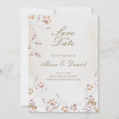 Boho Floral Enregistrer La Carte Date (Devant)