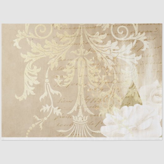 Boho Floral Ephemera Design Series #12 Tissuepapier (Voorkant)