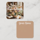 Boho Floral | Esthétique | Chic | Carte de visite (Devant / Derrière)