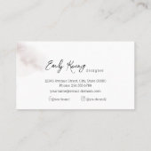 Boho Floral et Gold Tracery Carte de visite (Dos)