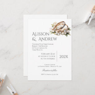 Boho Floral Faire-part de mariage