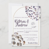 Boho Floral Faire-part de mariage (Devant)