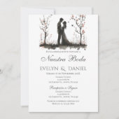 Boho Floral Faire-part de mariage en espagnol (Devant)