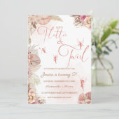 Boho Floral Fairies Birthday Party Kaart (Staand voorkant)