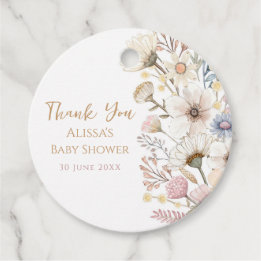 Boho Floral Favoriet Tags Bedankjes Labels