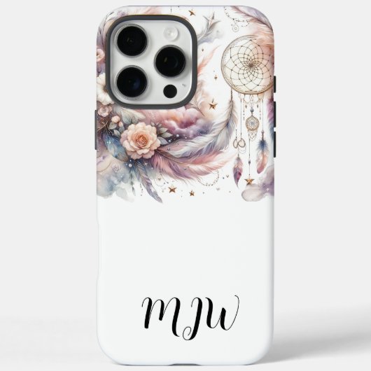 Boho Floral Feather iPhone / coque ipad (Verso)