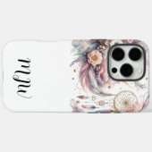 Boho Floral Feather iPhone / coque ipad (Verso (horizontal))