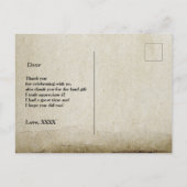 boho floral, fleur carte de remerciements d'annive (Dos)