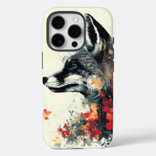 Boho Floral Fox Wildlife Natuur iPhone 16 Pro Hoesje